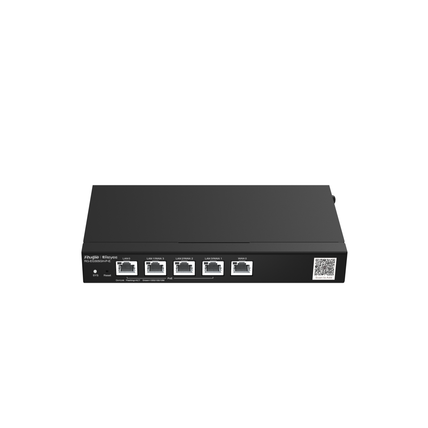 RG-EG305GH-P-E, Reyee 5-Port High-Performance Cloud Managed PoE Office Router