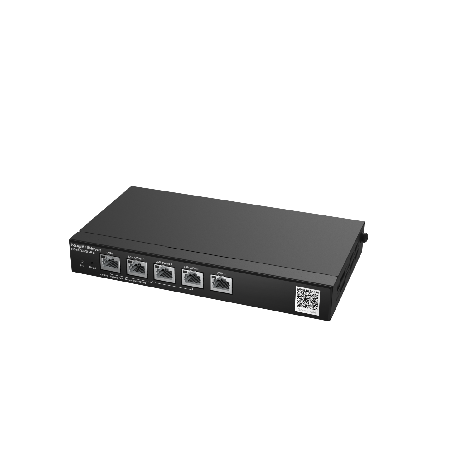 RG-EG305GH-P-E, Reyee 5-Port High-Performance Cloud Managed PoE Office Router