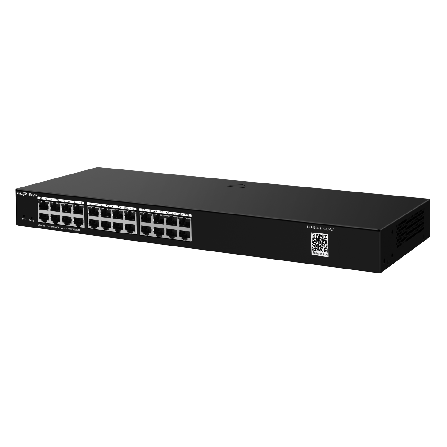 RG-ES224GC , 24-Port Gigabit Smart Cloud Managed Non-PoE Switch
