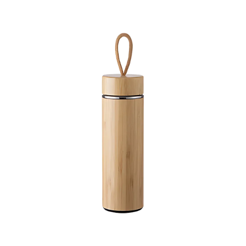Bamboo Bottle with Strap