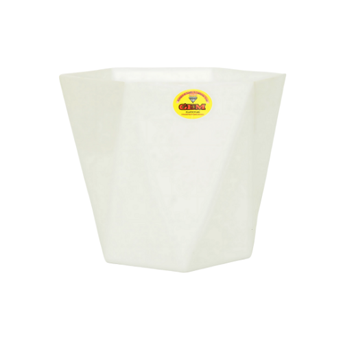 Gem Flower Pot (Gamala) Diamond 12" with plate D4004