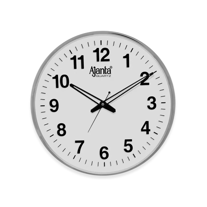 Ajanta Clock 397 White 12"