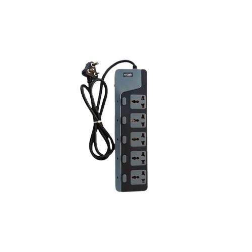 xLab 5 Universal Sockets - 1.5 Meters, Pure Copper Power Extension Board with 5 Individual Switches (XEC-550N15)