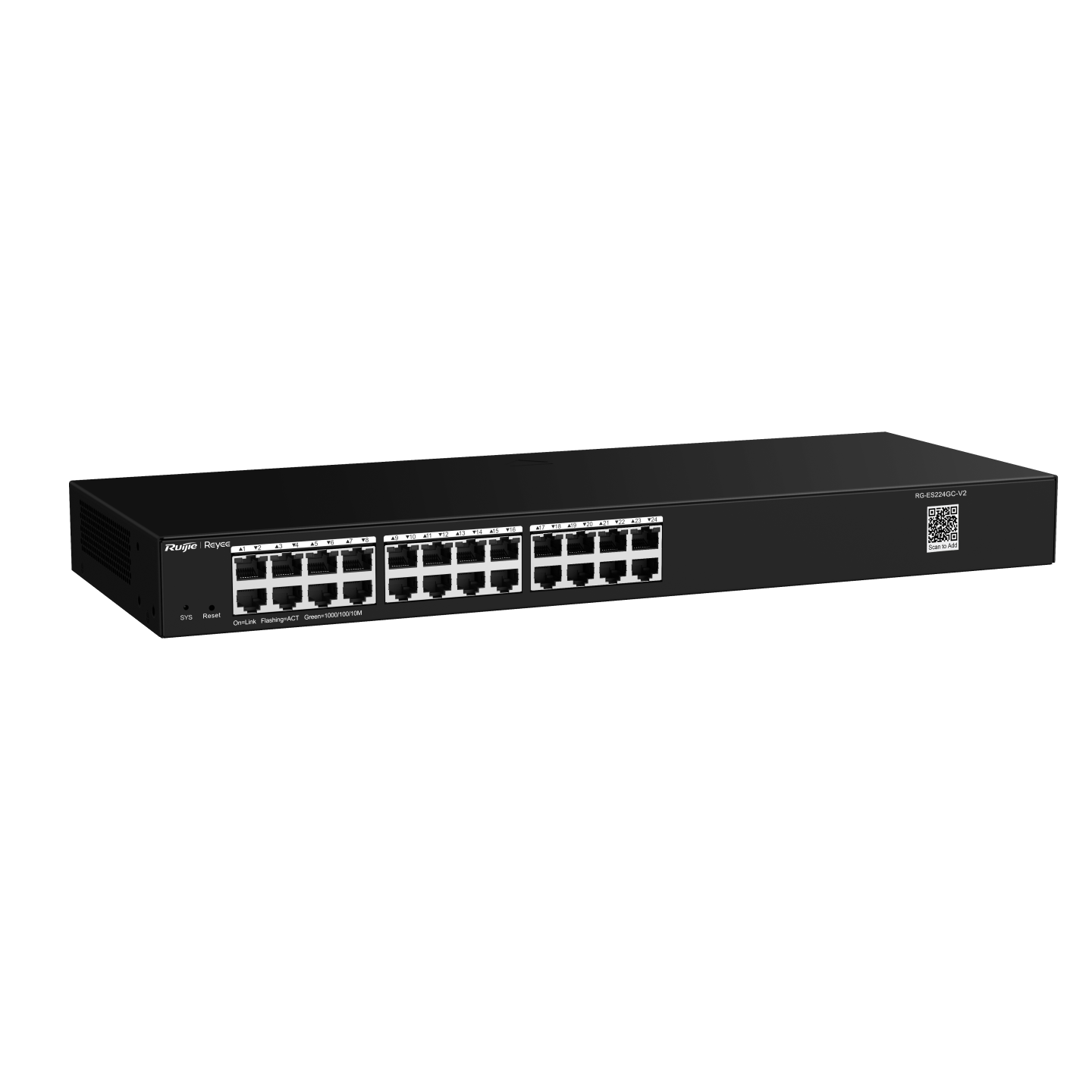 RG-ES224GC , 24-Port Gigabit Smart Cloud Managed Non-PoE Switch