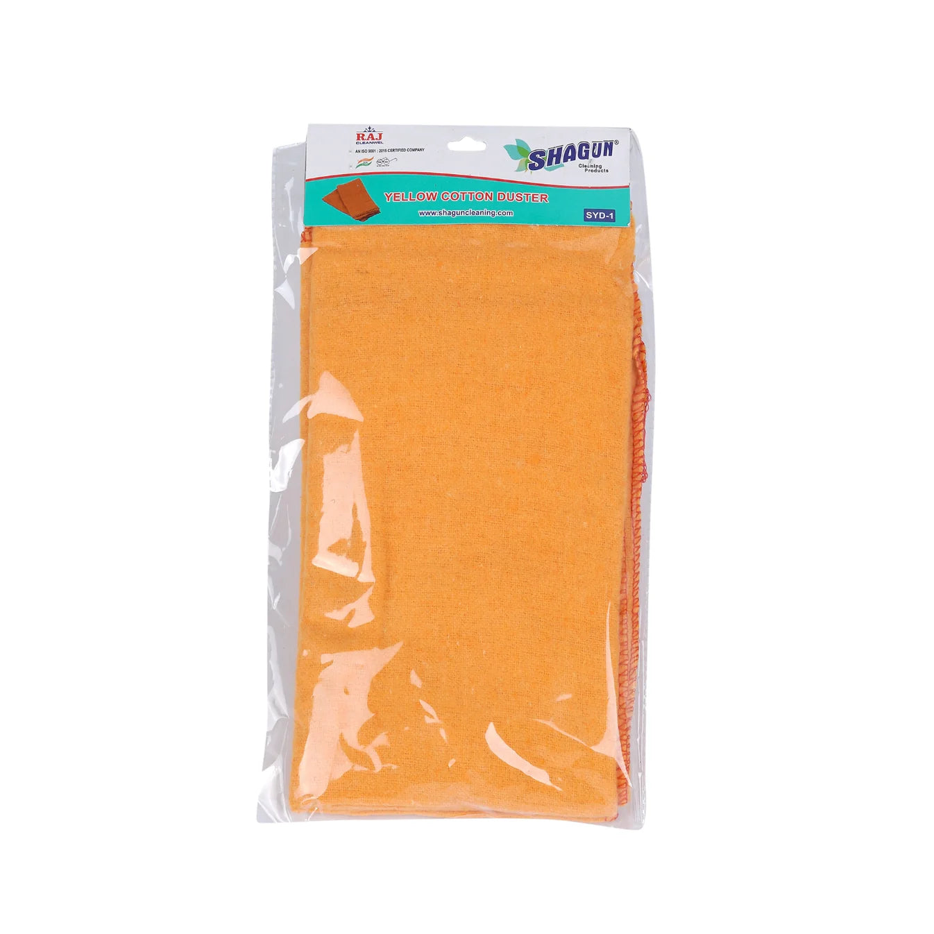 SHAGUN Kitchen Cotton Duster (SYD-1 ), Heavy-Duty, Multi-Purpose Cleaning, Orange Pack Of 2