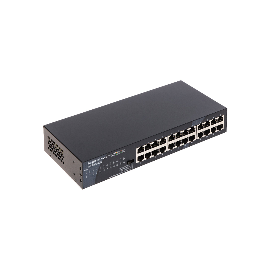 RG-ES124GD, 24-port 10/100/1000Mbps Unmanaged Switch