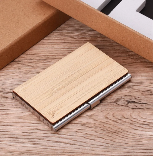 Bamboo Card Holder