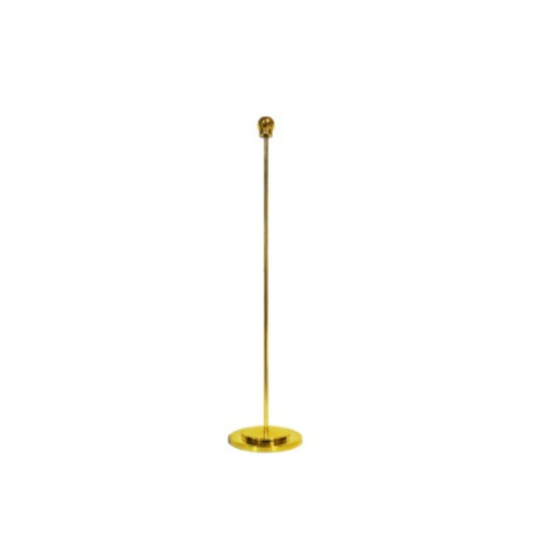 Single Metal Desk Flag Stand - Gold